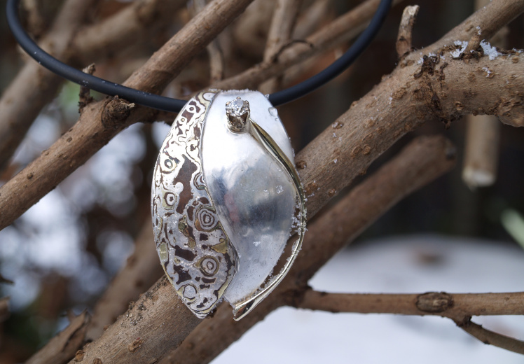 Mokume-gane hanger-Scarabee.JPG