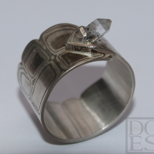 Mokume-gane ring-crystalrock.jpg