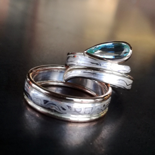 Mokume-gane ring met aquamarijn.jpg
